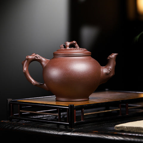 Handmade Yixing Zisha Purple Clay Baochun Teapot, 970 ml Large Capacity - theTeaCloud