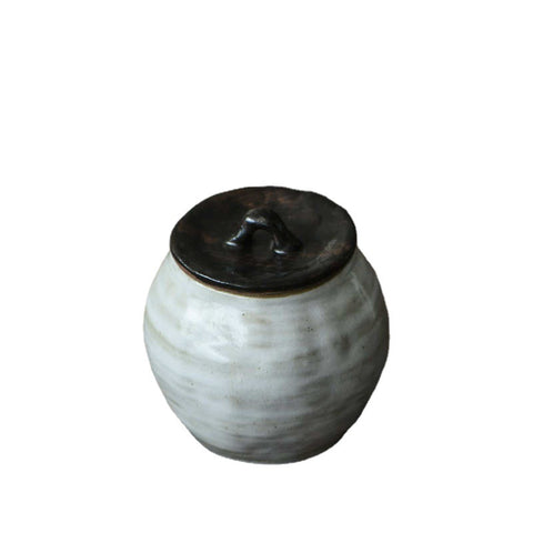 Handmade Japanese-Style Ceramic Tea Canister