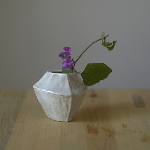 Handcrafted Wabi-Sabi Ceramic Ikebana Vase