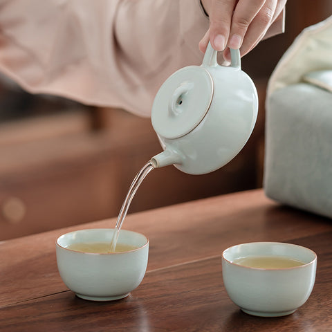 Celadon Tea Set – Teapot & Cup Gift Box