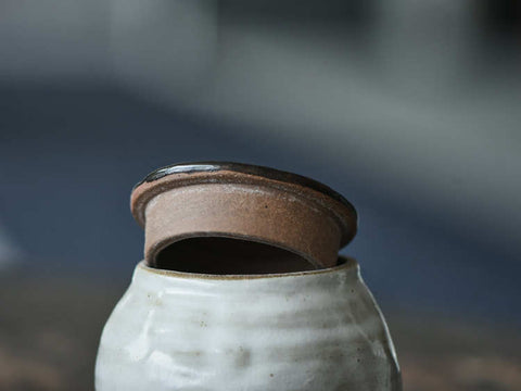 Handmade Japanese-Style Ceramic Tea Canister