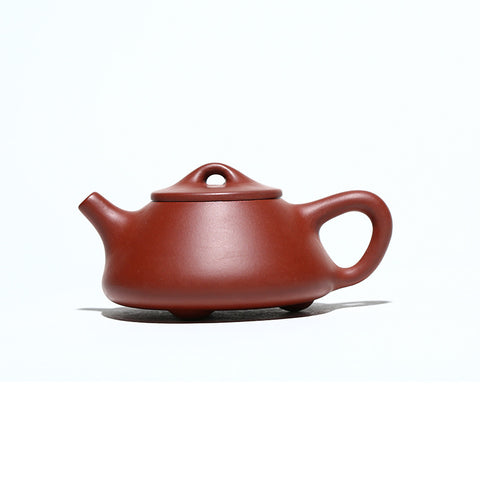 Handmade Yixing Zisha Clay Mini Teapot, Da Hong Pao Clay, 120ml Capacity