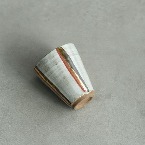 Hand-Painted Ceramic Tea Cup – Minimal Gongfu Style