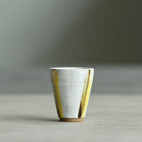 Hand-Painted Ceramic Tea Cup – Minimal Gongfu Style