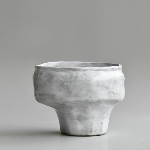 Handcrafted Ceramic Ikebana Vase - Zen-Style Flower Vessel