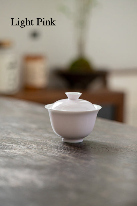 The TeaCloud Color Glazed Gaiwan Tea Cup, 135ml Capacity