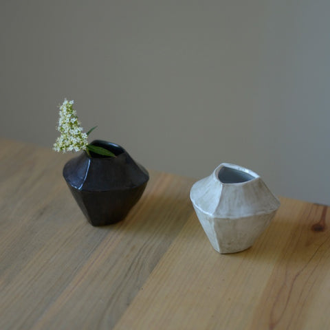 Handcrafted Wabi-Sabi Ceramic Ikebana Vase
