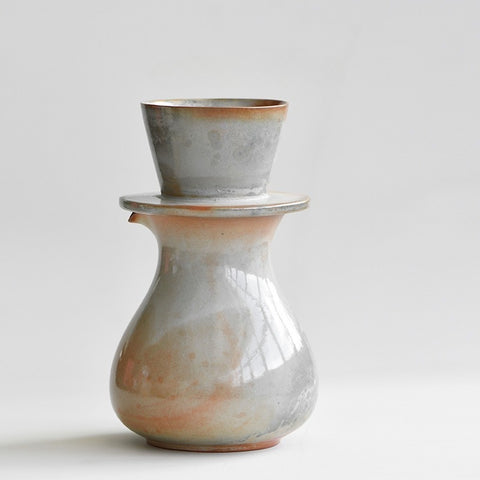 Handmade Shino-Style Ceramic Pour-Over Coffee Set Dripper & Coffee Server | 590ml
