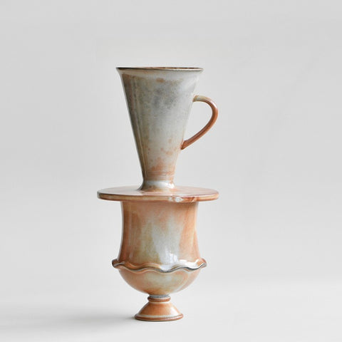 Shino-Style Ceramic Pour-Over Coffee Set