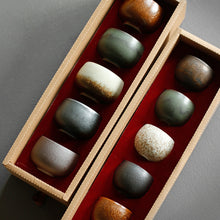 Load image into Gallery viewer, Handmade Colorful Ceramic Teacup Value Set 5 cups
