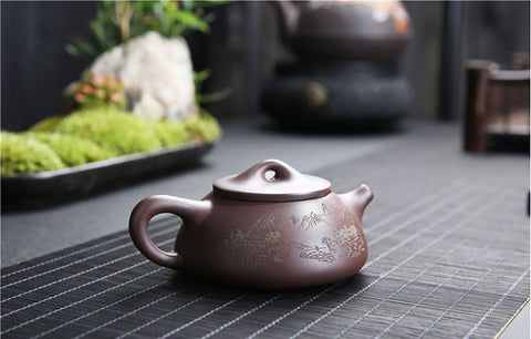 Handmade Dehua Zisha Teapot, Traditional Chinese Purple Clay Teapot, Zisha Teaset Gift Box