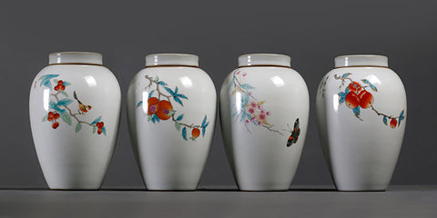 Handmade RUYAO/Ru Kiln Porcelain Tea Canisters Tea Jars Tea Storage