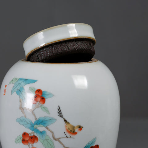 Handmade RUYAO/Ru Kiln Porcelain Tea Canisters Tea Jars Tea Storage