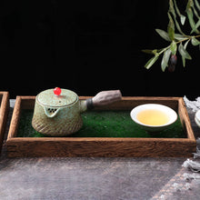 Load image into Gallery viewer, Handmade Wood and Glass Serving Tray/ Tea Tray
