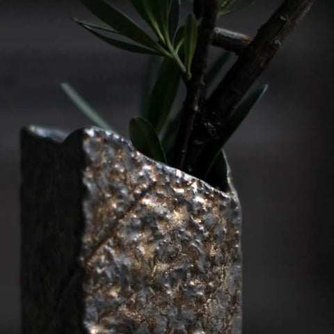 Gilt Ceramic Mini Vase/Flower Arrangement/Ceramic Decoration