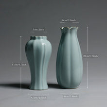 Load image into Gallery viewer, Handmade RUYAO Ceramic Vase, Textured Surface Style
