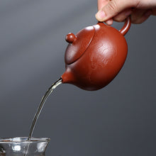 Load image into Gallery viewer, Handmade Yixing Zisha Red Clay Teapot, Carved Dragon, Value Teaset

