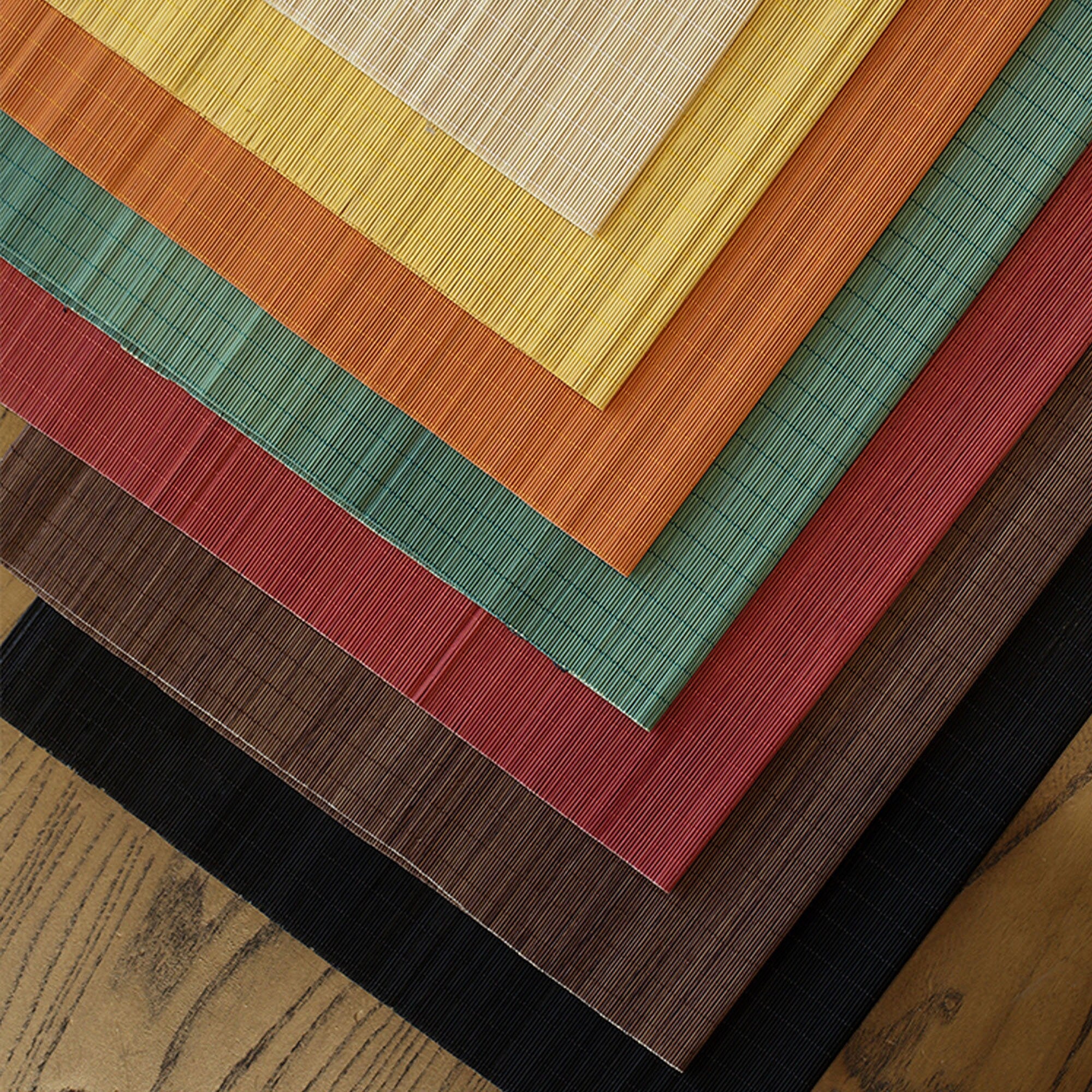 Ground Tea Mat Multi-color Extra Fine Natural Bamboo Tea Mat, Place Mat, Tea Set ...
