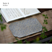 Load image into Gallery viewer, Oriental Pattern Placemat, Tea Table Cloth, Tea Mat, Tea Ceremony Accessory, Table Runners 20x30cm/8x12inch
