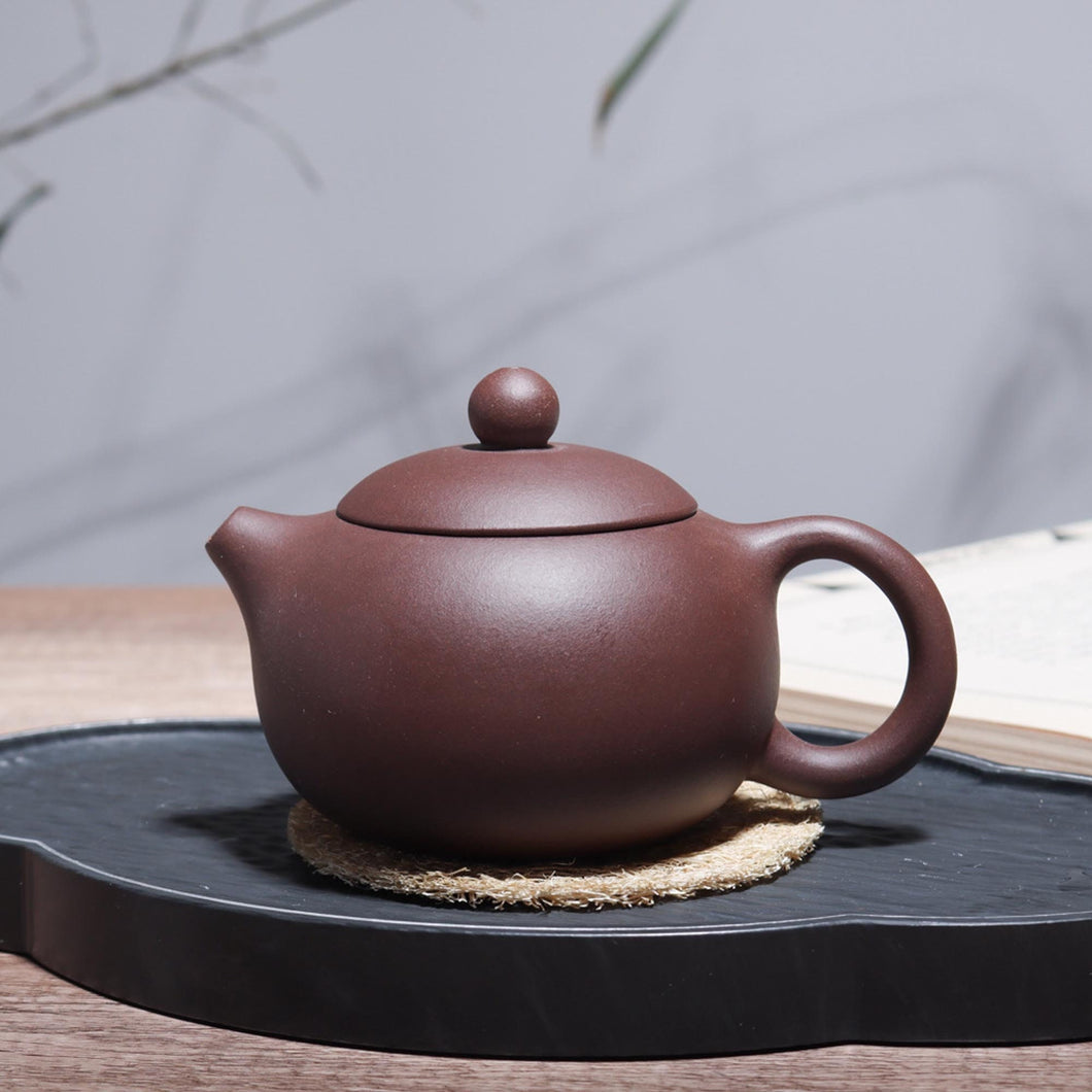 Handmade Yixing Zisha Teaset, Chinese Purple Clay Teapot in Xishi Style, 200ml, 310ml, 400ml Capacity