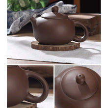 Load image into Gallery viewer, Handmade Yixing Zisha Teaset, Chinese Purple Clay Teapot in Xishi Style with Pairing Cups, 200ml, 280ml, 420ml Capacity
