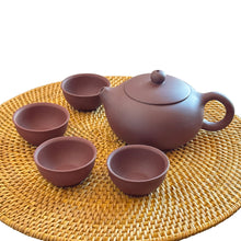 Load image into Gallery viewer, Handmade Yixing Zisha Teaset, Chinese Red Clay Teapot in Xishi Style with Four Pairing Cups, 200ml, 250ml, 300ml Capacity
